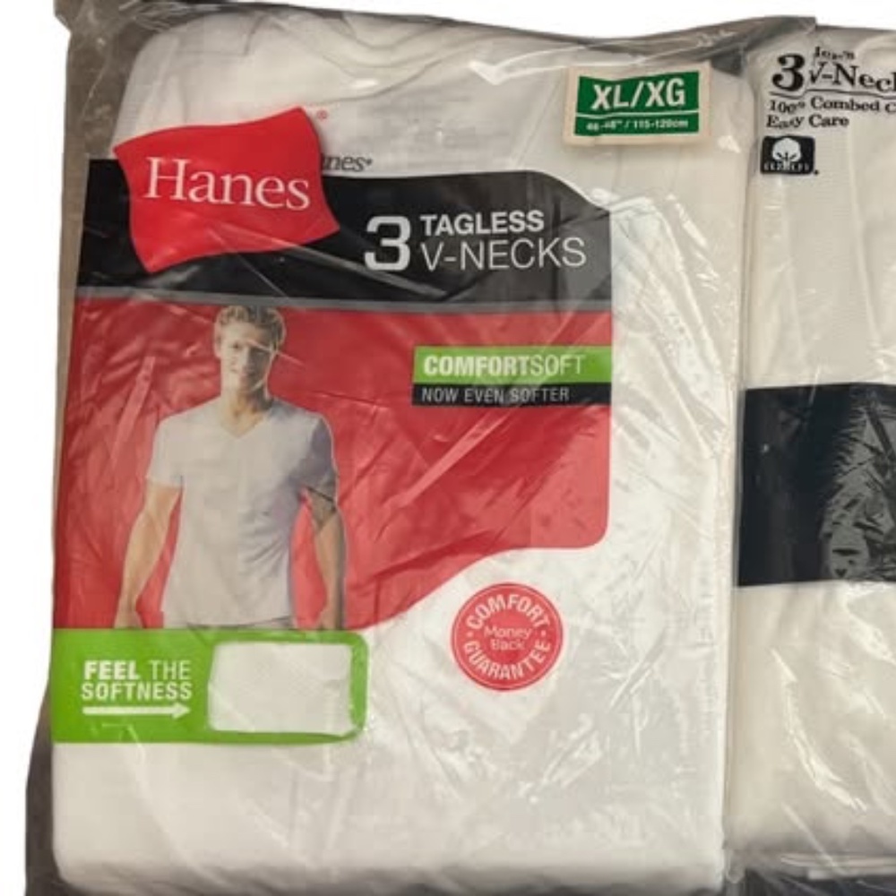 Vintage Hanes & Lee t shirts XL NEW 3 packages - 9 shirts